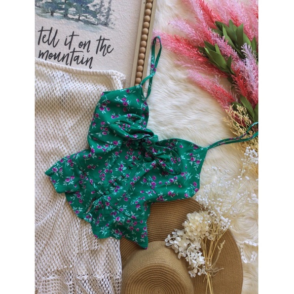 NWOT American Eagle Emerald Rose Crop - Picture 10 of 13